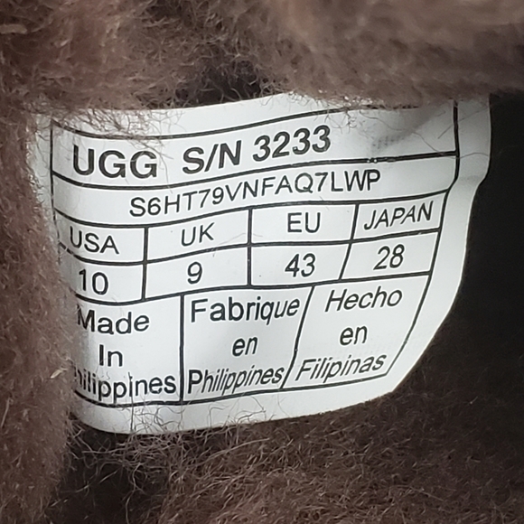 UGG Ascot Wool Suede Moc Toe Slippers Sz 10 - Picture 10 of 12